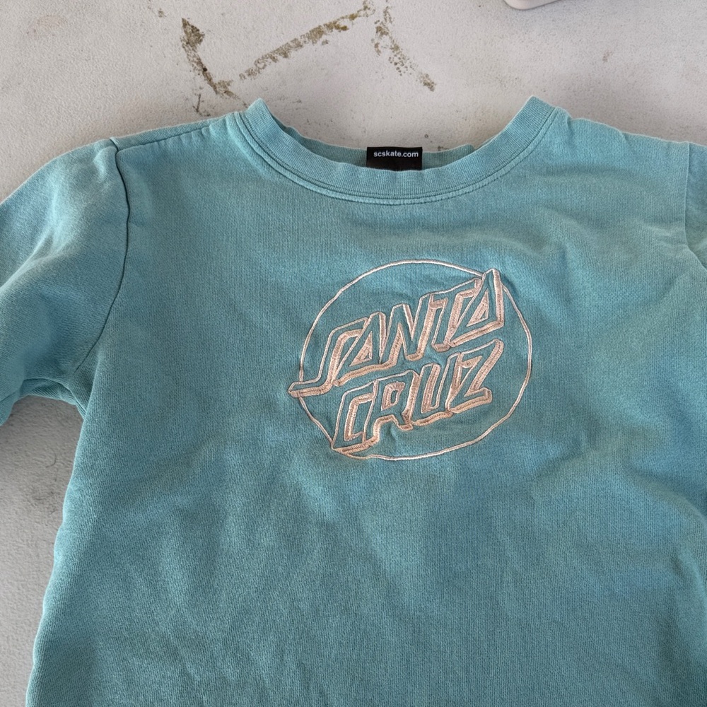 Santa Cruz Skateboards Kids Aqua Long Sleeve sweatshirt